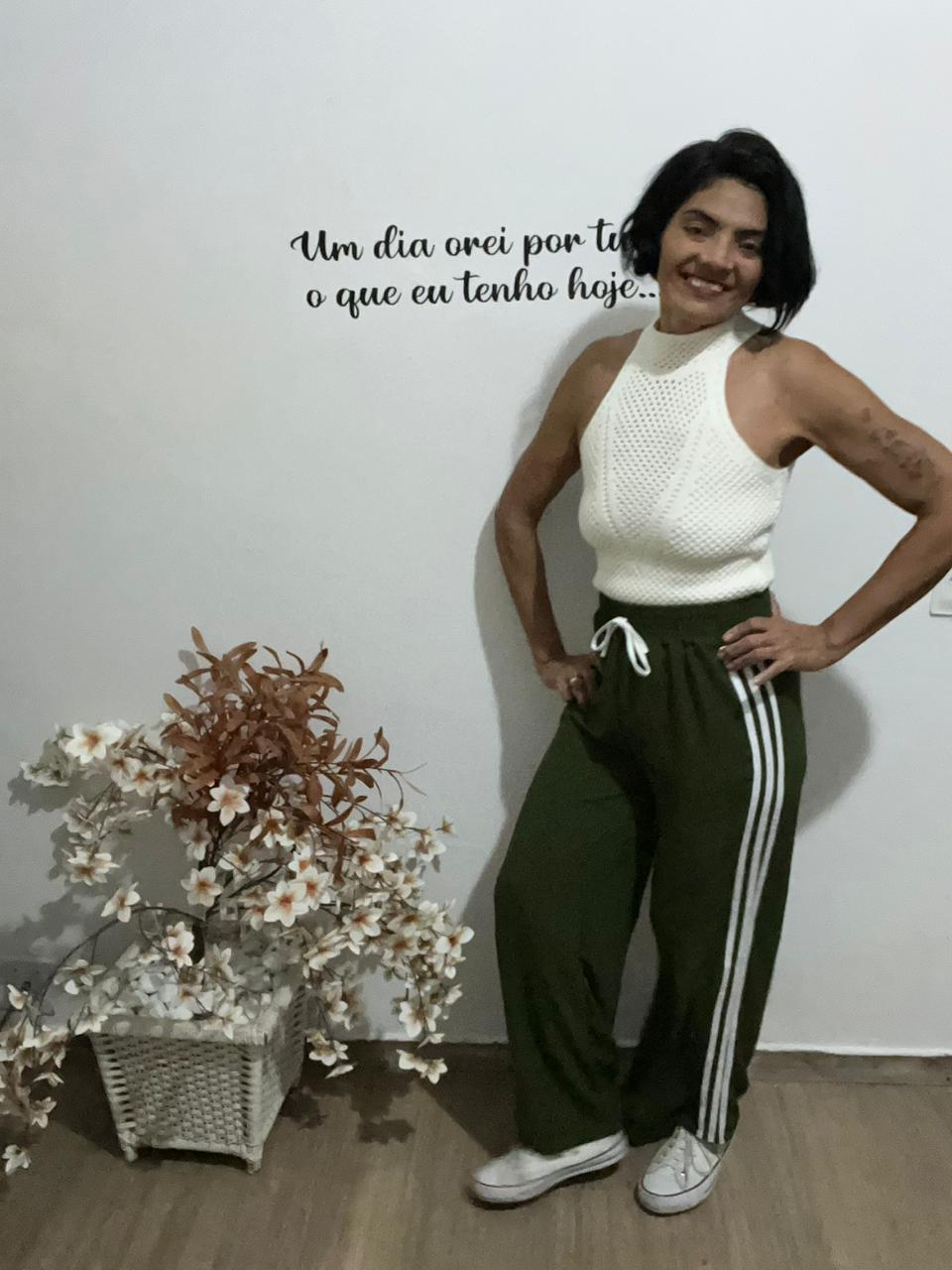 Pantalona em Crepe de Seda